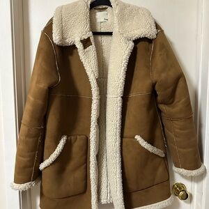 Wilfred Free Catrina Faux Suede Sherpa Jacket